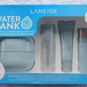 LANEIGE Water Bank Blue Hyaluronic Hydration Moisturizer/Toner/Serum/Eye 4pc SET